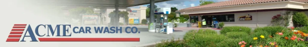 Acme car wash banner