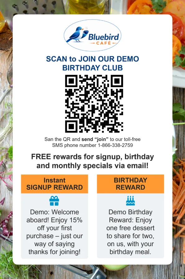 SMS signup poster
